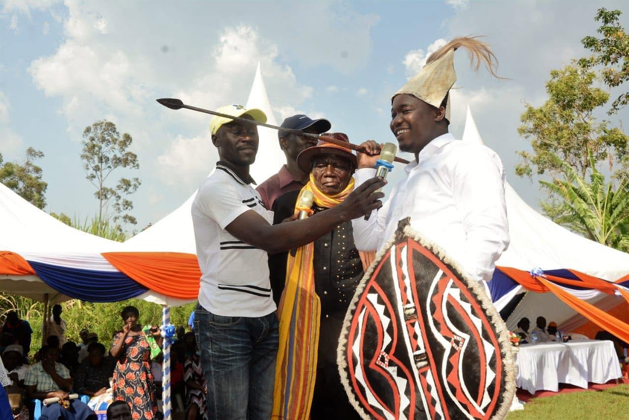 Constituency outreach. With residents and leaders at a ward event in Ugunja.